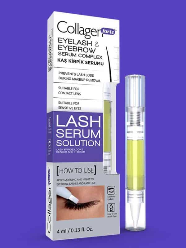 Long and Natural eyelashes and eyebrow with Collagen Forte ™ Eyebrow And Eyelash Serum With Long And Natural Eyebrows