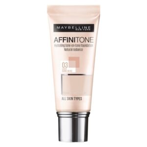 Introducing the Maybelline New York Affinitone Foundation 03 Light Sand Beige, a versatile foundation for a flawless, natural-looking finish.