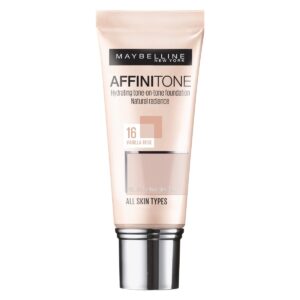 Introducing the Maybelline New York Affinitone Foundation 16 Vanilla Rose, the perfect foundation for a flawless complexion.