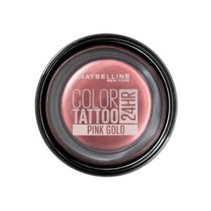 Introducing the Maybelline New York Color Tattoo 24H Eyeshadow 65 Pink Gold, a long-lasting eyeshadow that adds a pop of shimmer to your eyes.