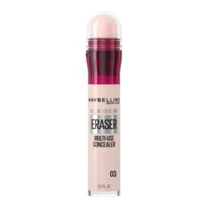 Introducing the Maybelline New York Instant Anti Age Eraser Concealer 03 Fair, a must-have solution for flawless skin.