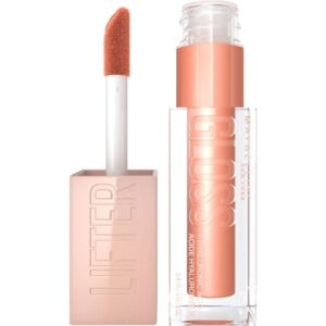 Introducing the Maybelline New York Lifter Gloss Moisturizing Lip Gloss 007 Amber, a luxurious lip gloss that provides intense hydration and a glossy finish for your lips.