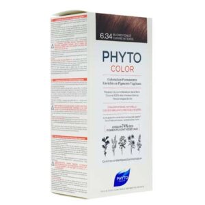 Phyto Phytocolor Herbal Hair Color 6.34 - Dark Auburn Gold Copper New Formula