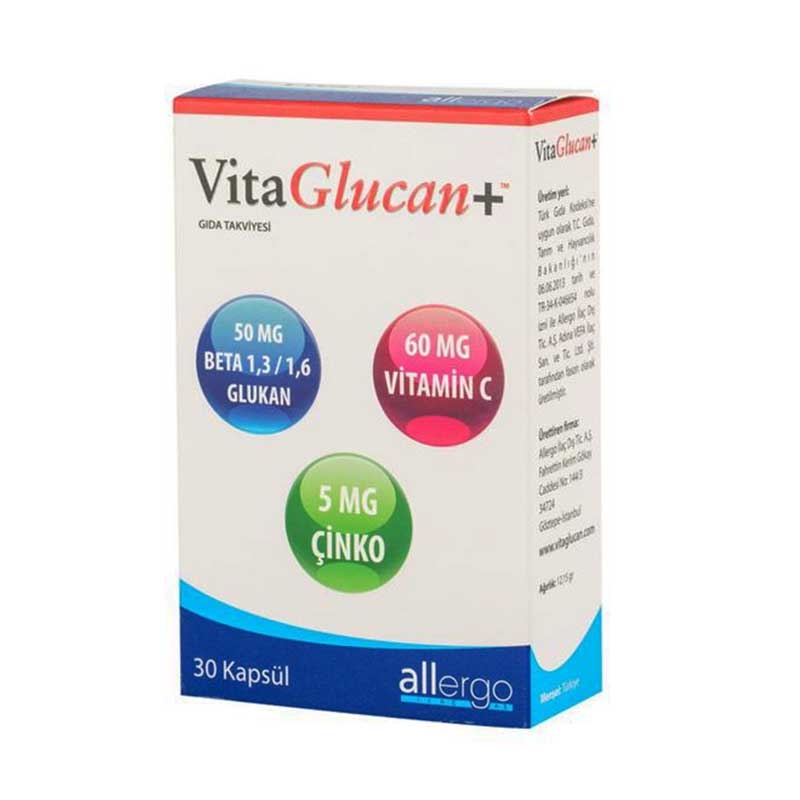 Vitaglucan+ Food Supplement 30 Capsules