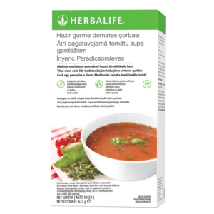 Introducing the Herbalife Gourmet Tomato Soup 672 g, a convenient and delicious option for a healthy and satisfying meal.