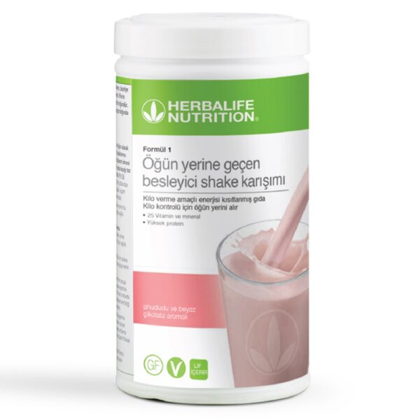 Introducing the Herbalife Formula 1 Shake Raspberry and White Chocolate Flavor 500 g, a delicious and nutritious shake mix designed to support your vitamin and health needs.