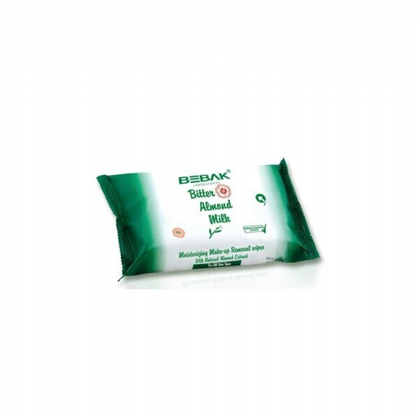 Bebak Bitter Almond Milk Make-Up Remover Wipes 20 pcs