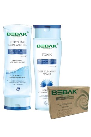 Bebak Facial Cleansing Set for Normal and Combination Skin + Bebak Facial Cleansing Soap Defne 125 ml