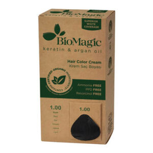 Introducing Biomagic Hair Color Black No: 1, the ultimate solution for vibrant and long-lasting black hair color.