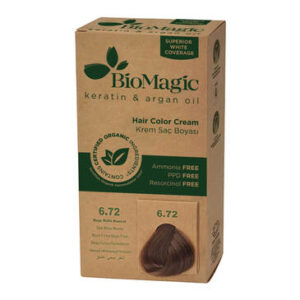 Biomagic Hair Color Dark Ash Brown No: 6.72: