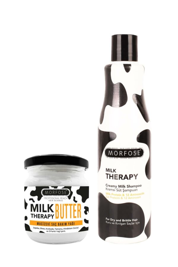 Morfose Milk Therapy Butter + Morfose Milk Therapy Shampoo 500 ML