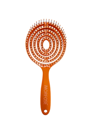 Morfose New Generation Elastic Oval Hair Brush For Sensitive Hair Anti Shedding And Breakage