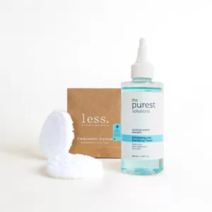 Pore Firming and Purifying Sustainable Skin Care Set of 2 (Less Cotton + TPS Tonic):