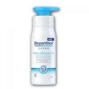 Introducing the Bepanthol Derma Essential Moisturizing Daily Body Lotion 400 ml, this lotion is designed to provide essential hydration and nourishment for dry and sensitive skin.