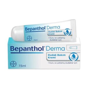 Introducing the Bepanthol Lip Care Cream 7.5 ml, a nourishing solution for dry and chapped lips.