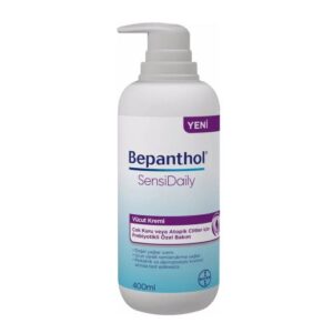 Introducing Bepanthol SensiDaily Body Cream 400 ml, a nourishing and soothing solution for your skin.