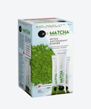 Introducing the Matcha Premium Japanese Detox Antioxidant Burner Strawberry Flavored Matcha Tea 20x8 g Sachet, a powerful way to boost your health and wellness.