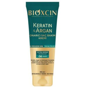 Introducing the Bioxcin Keratin & Argan Repairing Hair Care Cream 250ml