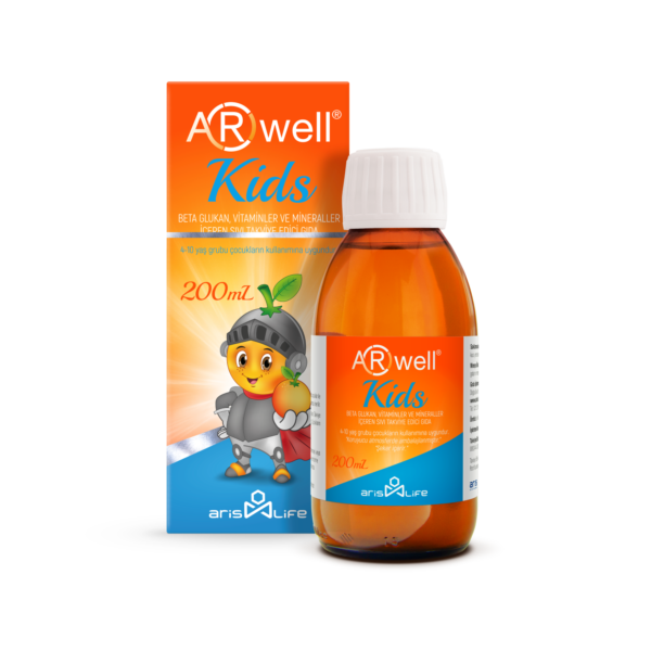 Introducing ARwell Kids Food Supplement with Beta-Glucan Vitamins and Minerals 200 ml, the perfect solution for providing essential nutrients to your child.