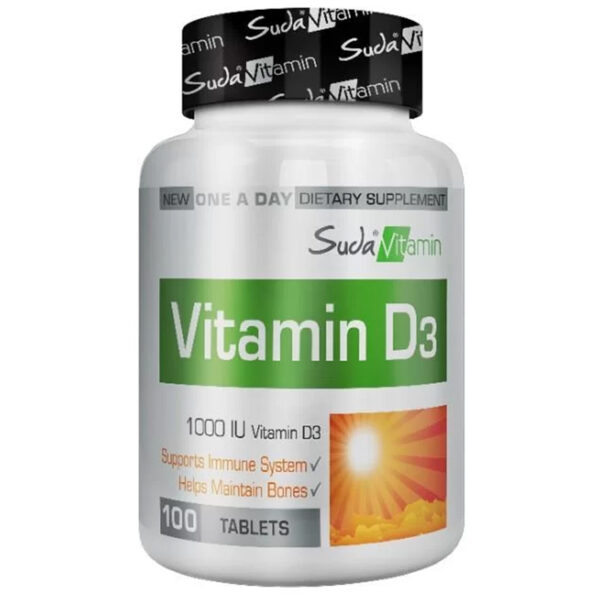 Suda Vitamin D3 1000 IU 100 Tablets