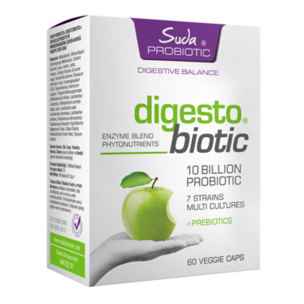 Suda Probiotic Digestobiotic Supplementary Food 60 Capsules