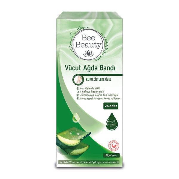 Bee Beauty Body Waxing Strip Aloe Vera 24-pack