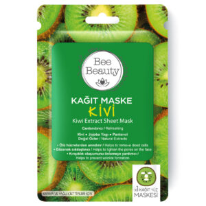 Bee Beauty Kiwi Pattern Paper Face Mask