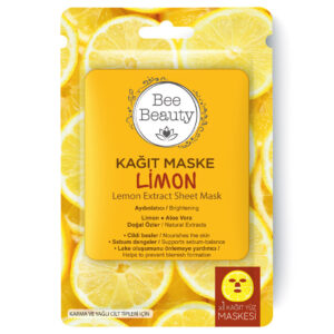 Bee Beauty Lemon Pattern Paper Face Mask