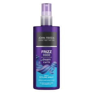 Introducing the John Frieda Frizz Ease Dream Curls Daily Styling Spray 200 ml, a must-have for enhancing your natural curls and taming frizz.