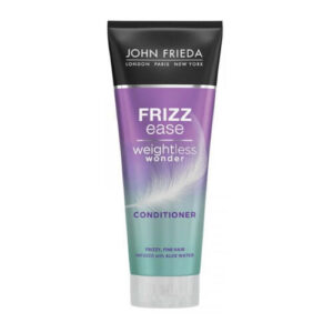 Introducing the John Frieda Frizz Ease Weightless Wonder Conditioner 250 ml, a lightweight and nourishing solution for frizz-prone hair.