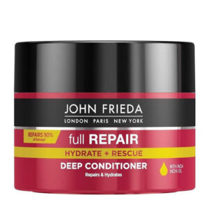 Introducing the John Frieda Full Repair Hydrate & Rescue Deep Conditioner 250 ml, a nourishing solution for your hair care needs.