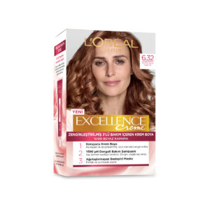 Loreal Paris Excellence Creme Hair Dye - 6.32 Golden Light Brown - Excellence