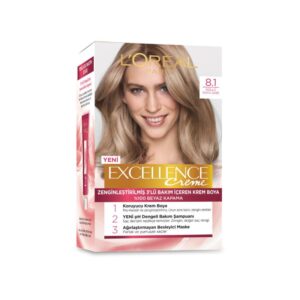 Loreal Paris Excellence Creme Hair Dye - 8.1 Ashy Dark Blonde - Excellence