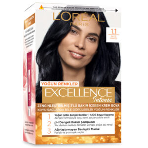 Loreal Paris Excellence Intense Hair Dye 1.1 Midnight Blue - Excellence