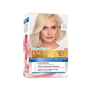 Loreal Paris Excellence Pure Blonde Hair Dye - 03 Ultra Light Ash Blonde - Excellence