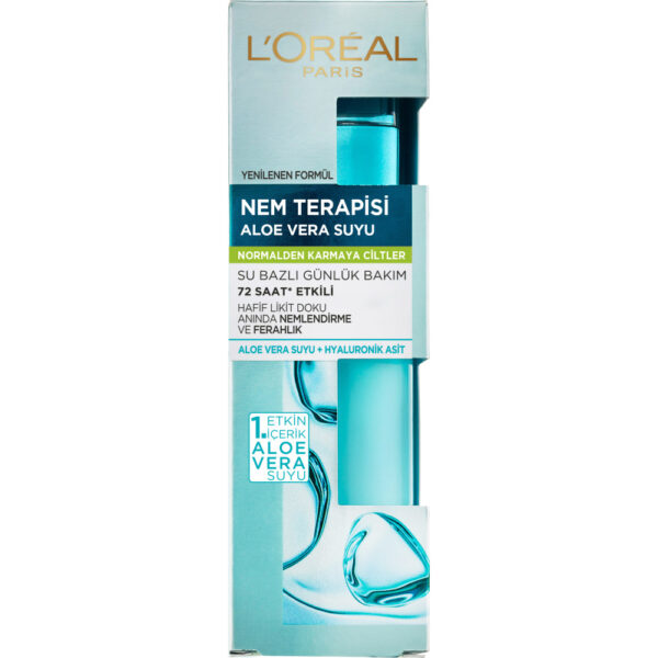 Loreal Paris Moisture Therapy Aloe Vera Water Normal to Combination Skin 70 ml - Loreal Paris