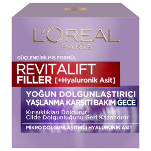 Loreal Paris Revitalift Filler Intensive Plumping Hyaluronic Acid Anti-Aging Night Cream 50 ml - Loreal Paris