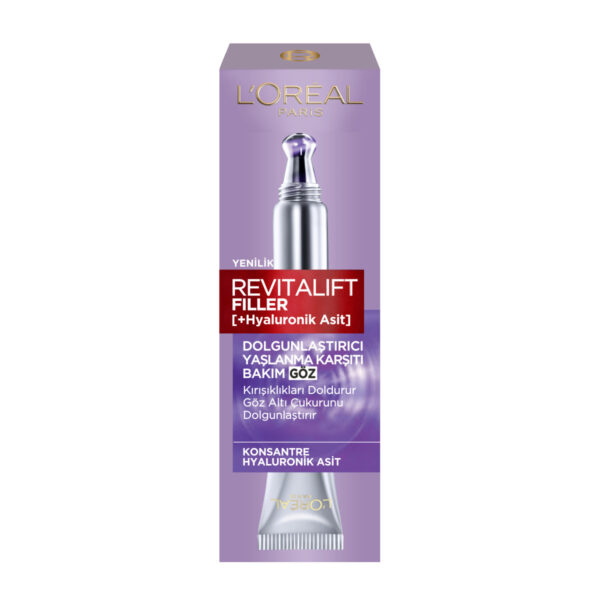 Loreal Paris Revitalift Filler Plumping Hyaluronic Acid Anti-Aging Eye Care Cream 15 ml - Loreal Paris