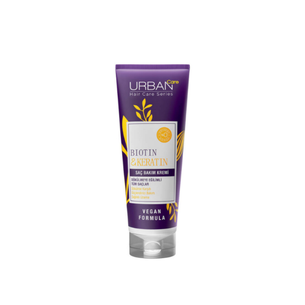 Introducing the Urban Care Biotin & Keratin Hair Care Cream, a 250 ml solution to nourish and strengthen your hair.