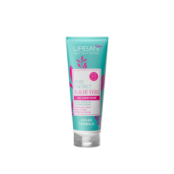 Introducing the Urban Care Pure Coconut & Aloe Vera Hair Care Cream 250 ml, a nourishing solution for your hair care needs.