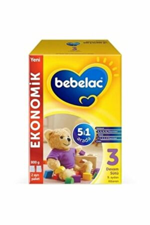 Bebelac 3 - 5 in 1 Follow-on Milk 800 gr - From 9th Month