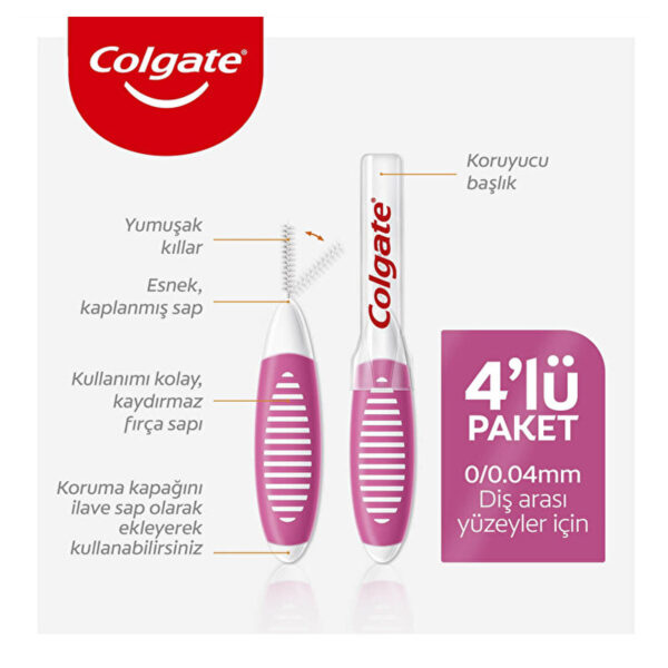 Colgate 4 mm Interdental Brush 4 Pieces 1