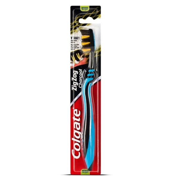 Colgate Zigzag Charcoal Medium Toothbrush