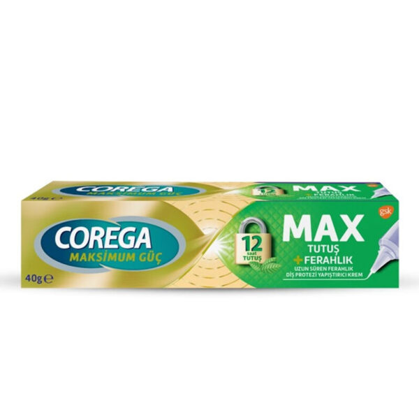 Corega Max Grip Freshness Denture Adhesive Cream 40 gr