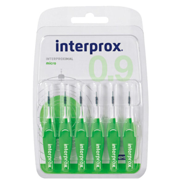 Dentaid INTERPROX 4G Micro Blister Pack of 6 - Green - N31192