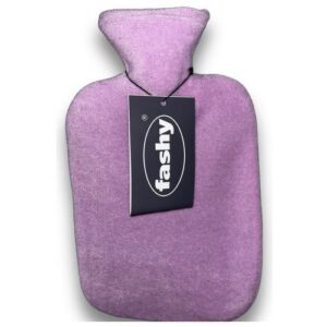 Fashy Lilac Hot Water Bag Termophor with Fleece Cover - 2L