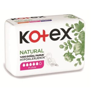 Kotex Natural Hygienic Pads Long - 7 Pieces