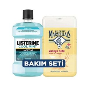 Listerine Cool Mint Oral Care Product 250 ml + Le Petit Marseiliais Shower Gel 250 ml