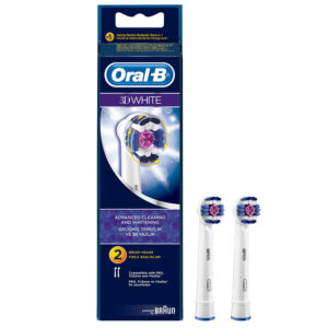 Oral B White Toothbrush Replacement Head 2 Pieces