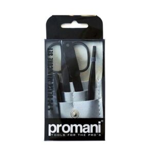 Promani 5-piece Black Manicure Set